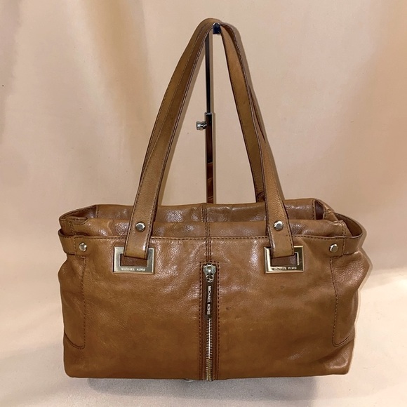 MICHAEL Michael Kors Handbags - Michael By Michael Kors Vintage Tan Leather Satchel/Shoulder EUC